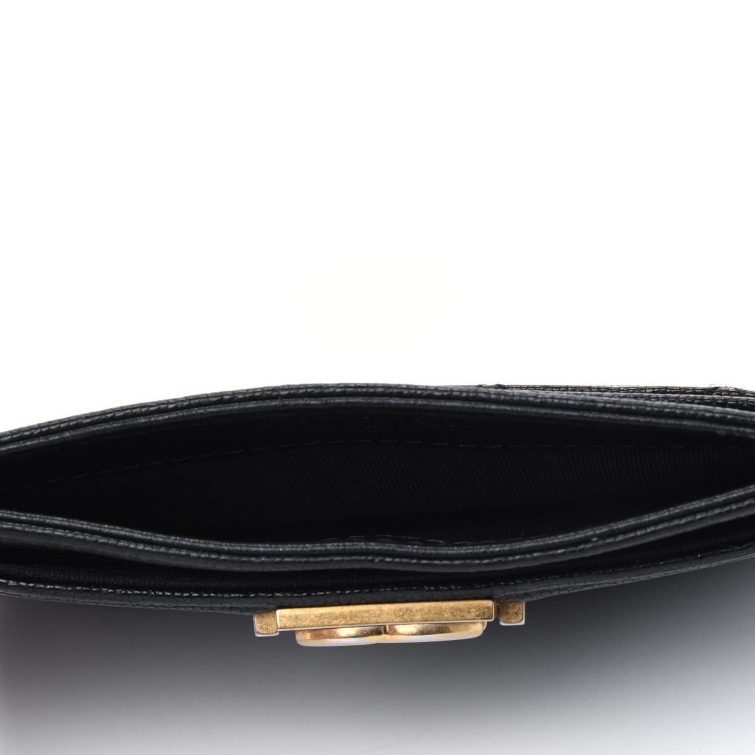 Chanel Caviar Quilted Boy Card Holder Black 4 of 5