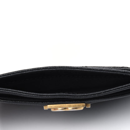 Chanel Caviar Quilted Boy Card Holder Black 4 of 5