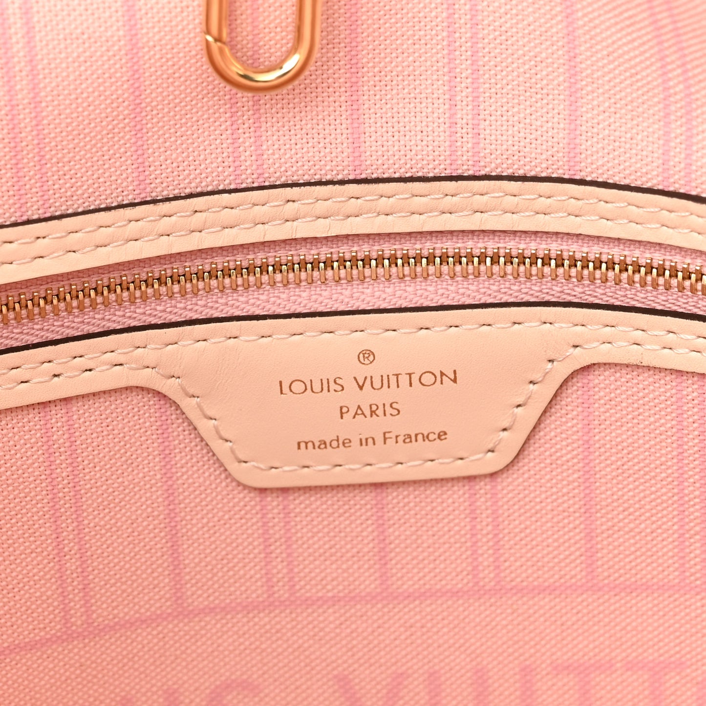 Damier Azur Braided Neverfull MM Pink