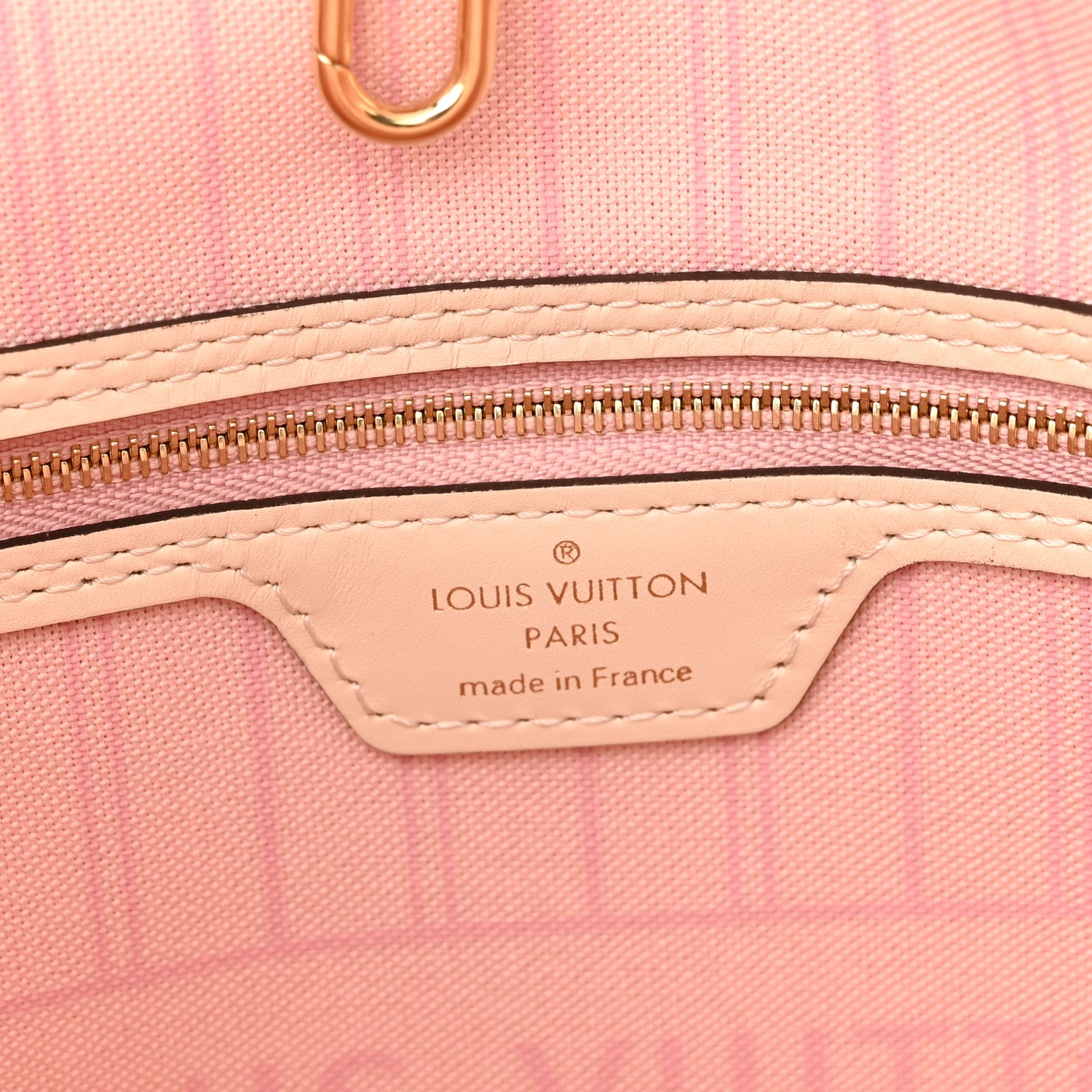 Louis Vuitton Damier Azur Braided Neverfull MM Pink 6 of 9