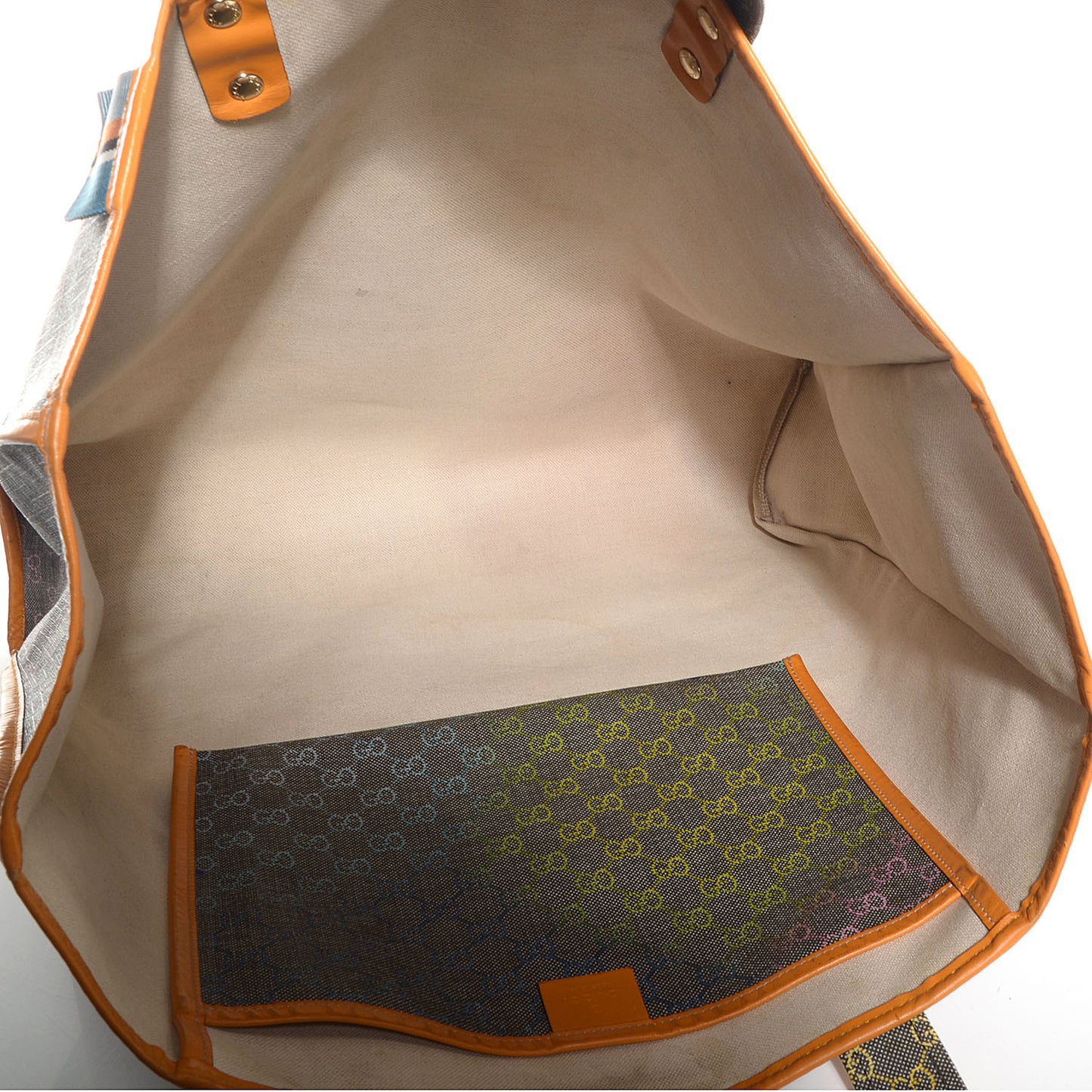 GG Plus Monogram Large Signature Web Loop Tote Multicolor