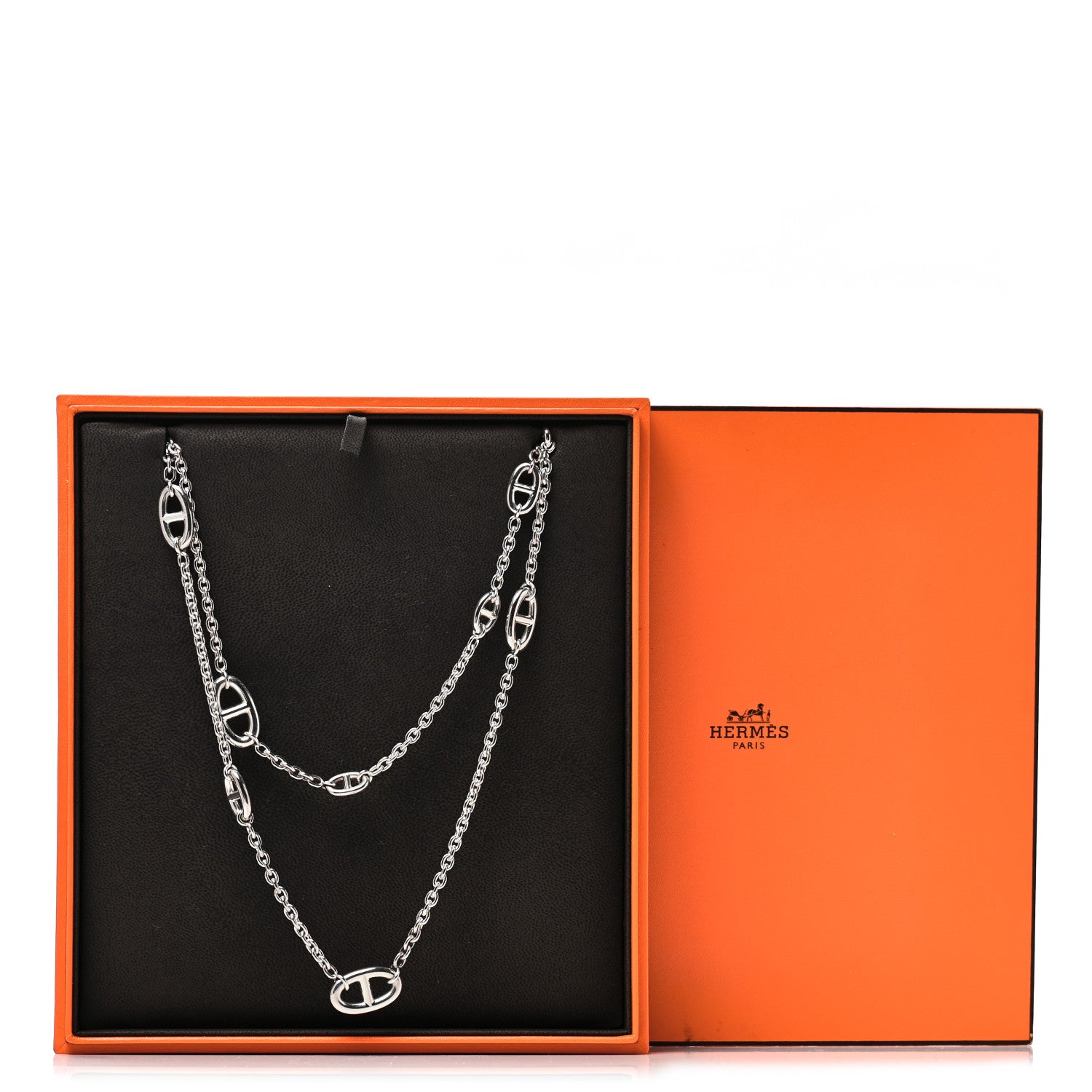 Hermes Sterling Silver Farandole Necklace 120 6 of 6