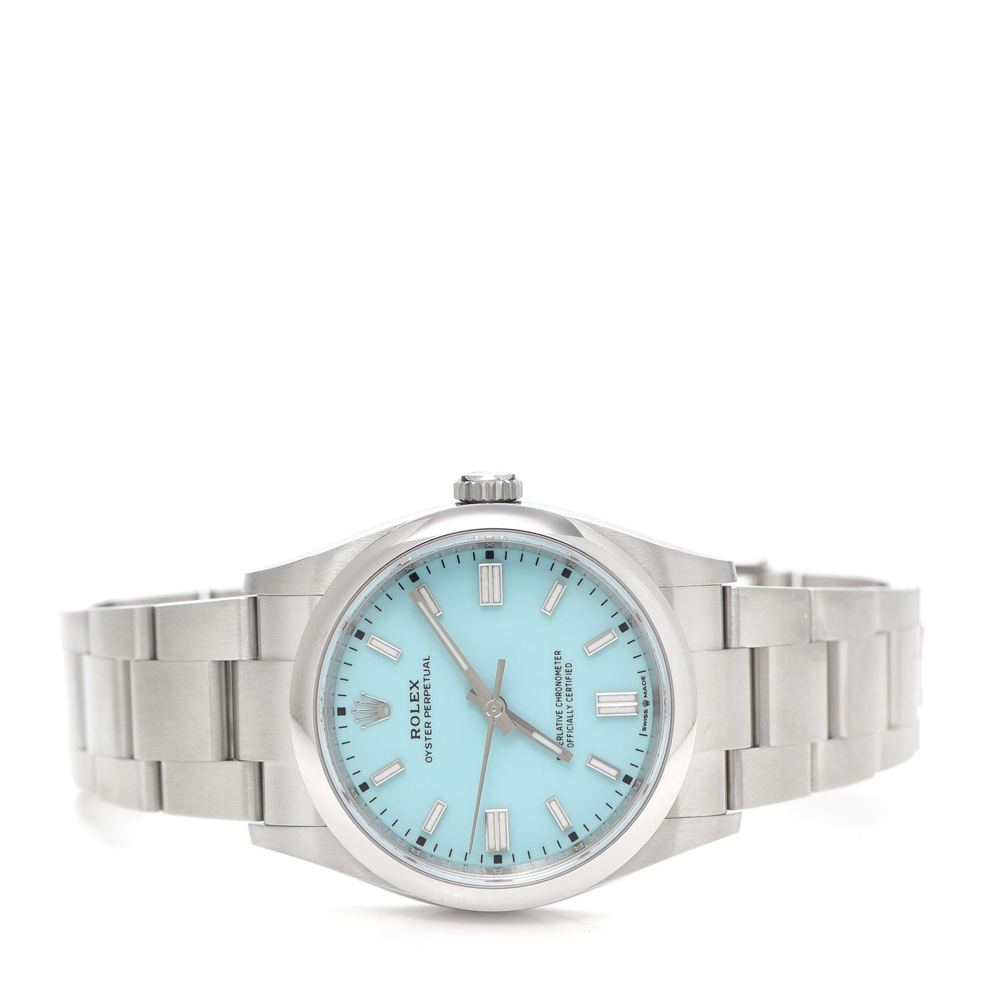 Stainless Steel 36mm Oyster Perpetual Watch Turquoise 126000