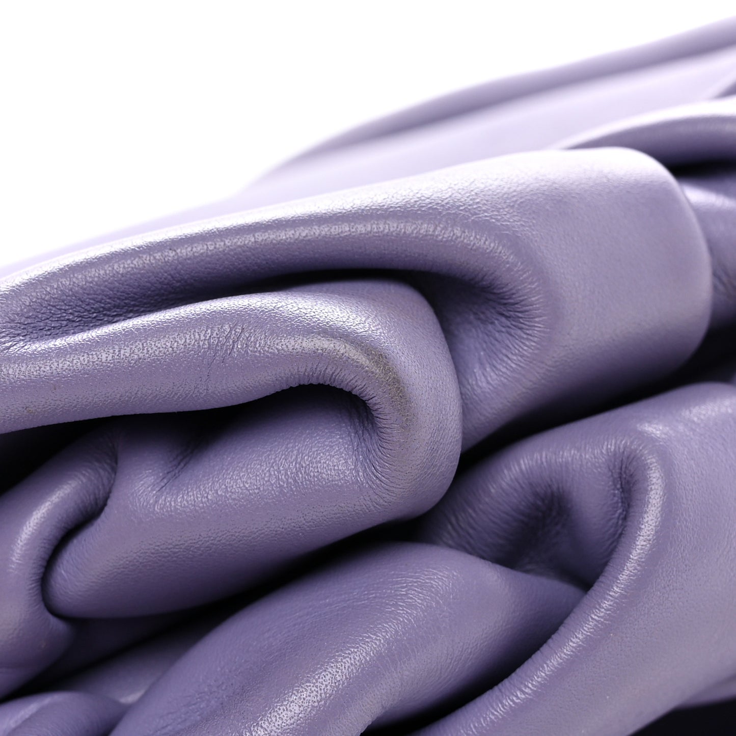 Smooth Butter Calf The Pouch Oversized Clutch Lavender