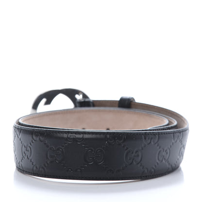 Gucci Guccissima Signature Interlocking G 40mm Belt 100 40 Black 2 of 5