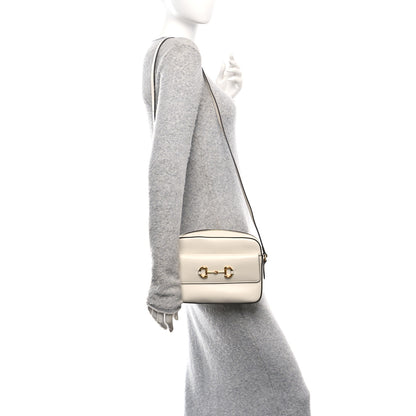 Gucci Azalea Calfskin Small Horsebit 1955 Shoulder Bag Mystic White 2 of 11