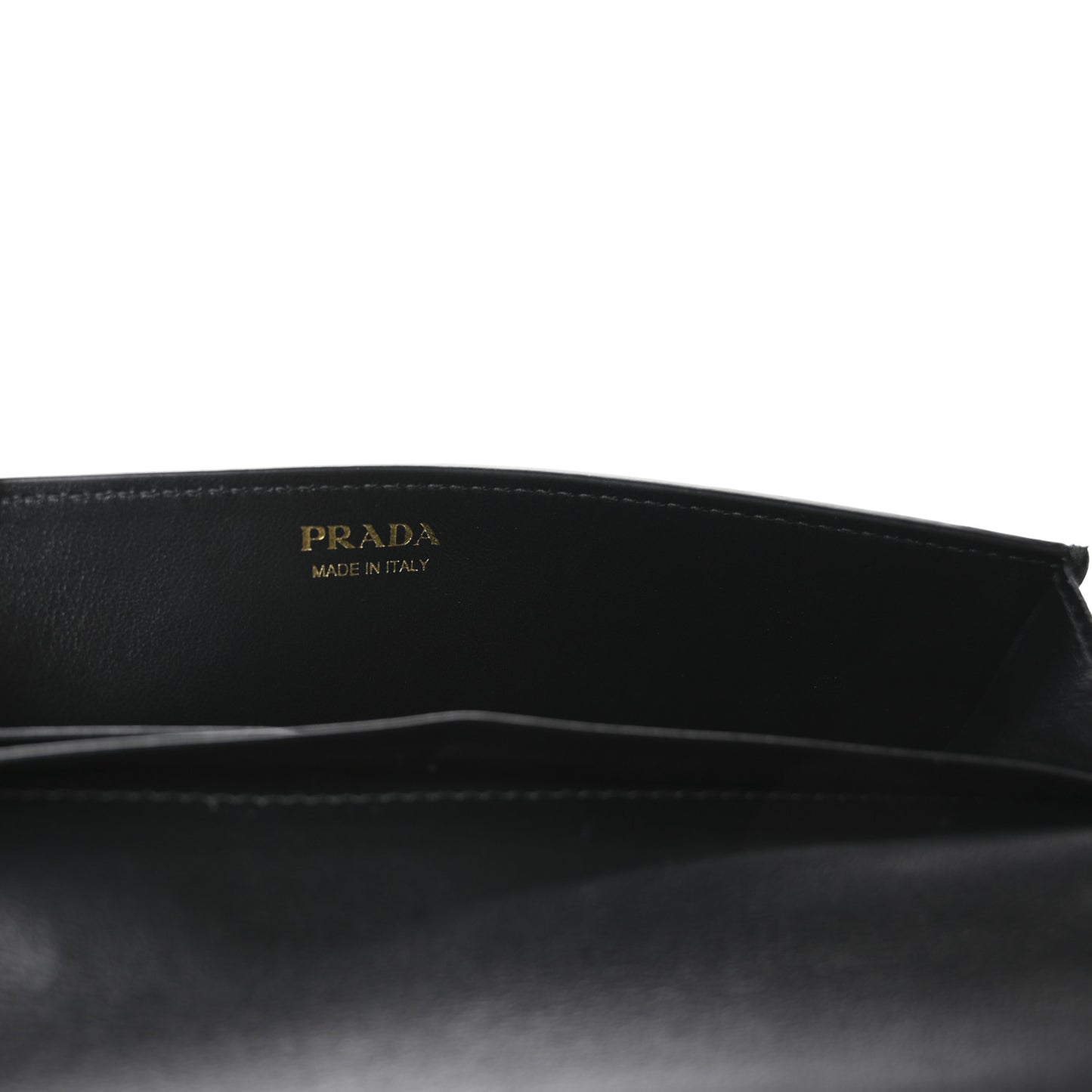 Vitello Daino Metal Chain Wallet Black