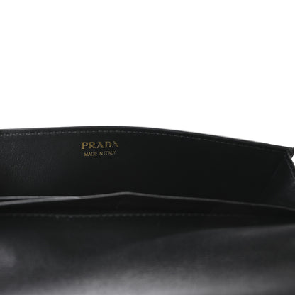 Prada Vitello Daino Metal Chain Wallet Black 5 of 11