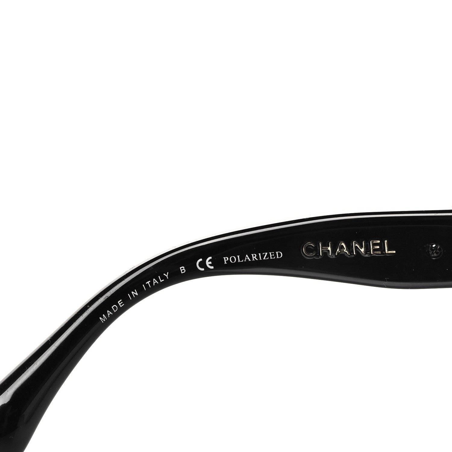 Chanel Acetate Metal Polarized Chain Square Sunglasses 5305 Black 6 of 9
