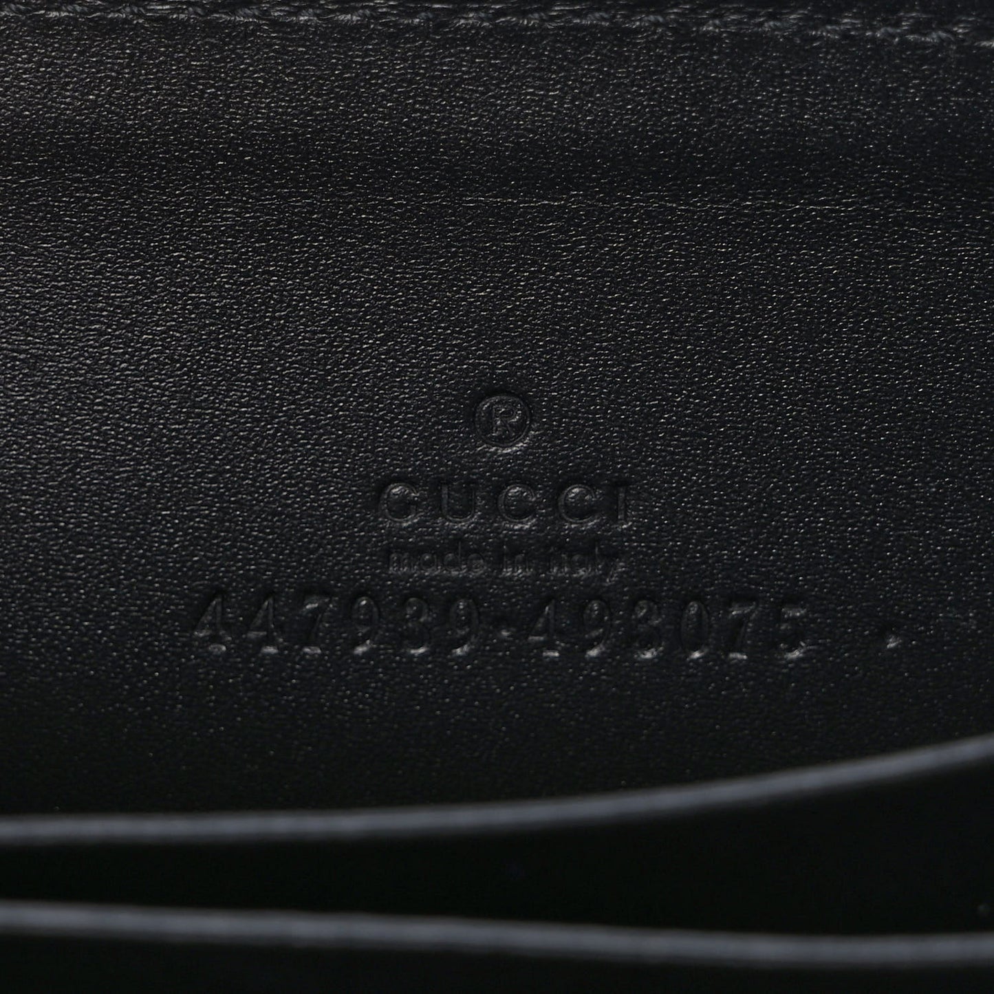 Guccissima Zip Around Card Case Black