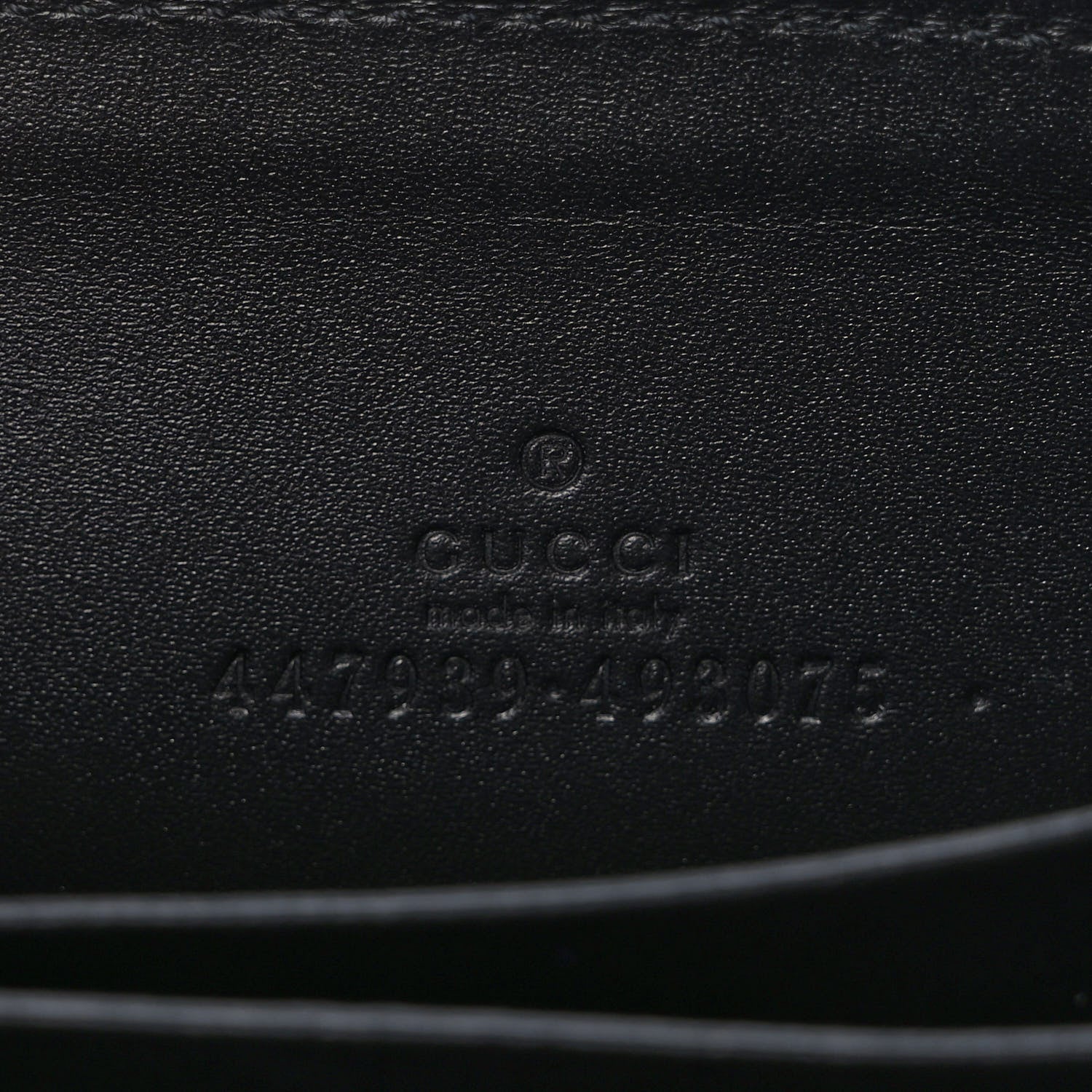 Gucci Guccissima Zip Around Card Case Black 6 of 8