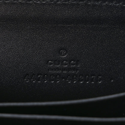 Gucci Guccissima Zip Around Card Case Black 6 of 8