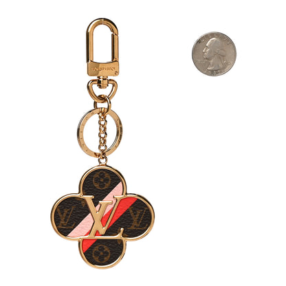 Louis Vuitton Metal Monogram Into The Flower Bag Charm Key Holder 2 of 4