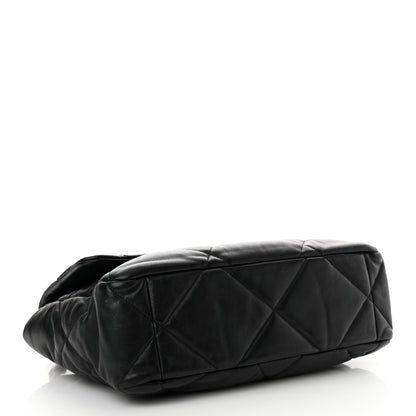 Chanel Lambskin Quilted Large Chanel 19 Flap Black 4 of 13