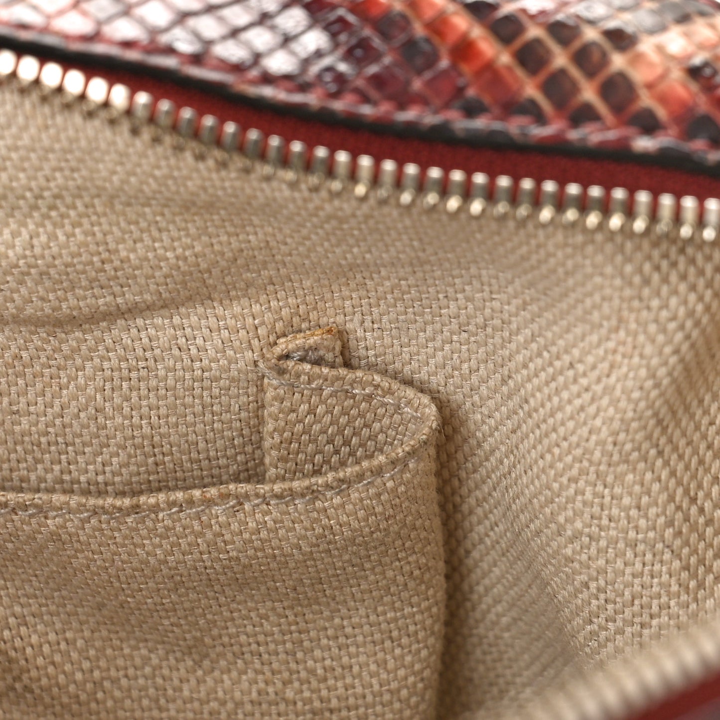 Snakeskin Small Soho Disco Bag Brown
