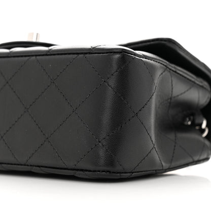 Chanel Lambskin Quilted Mini Rectangular Flap Black 10 of 12