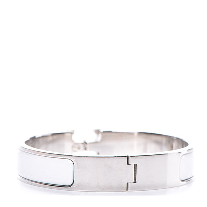 Hermes Enamel Narrow Clic Clac H Bracelet PM White 3 of 6