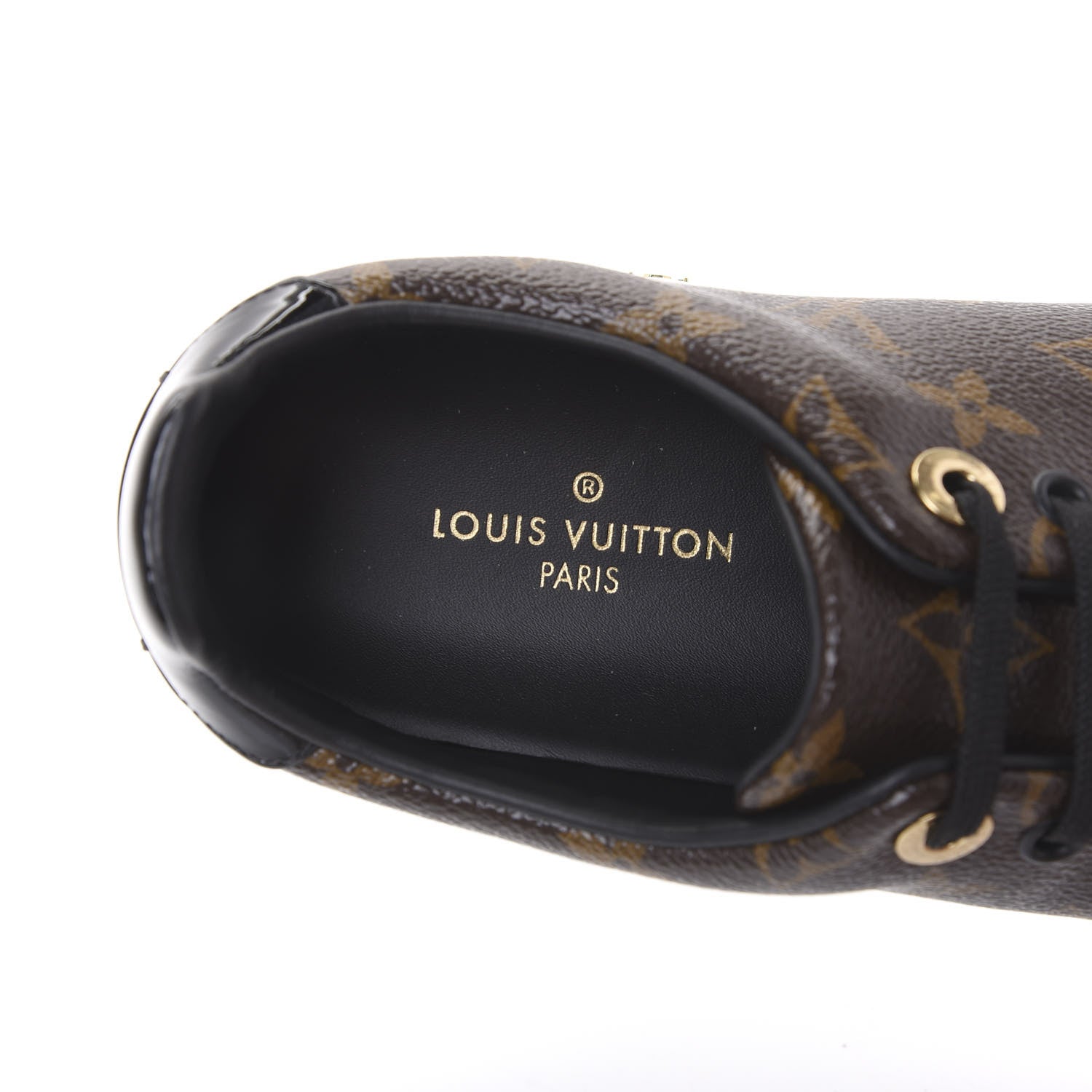 Louis Vuitton Patent Monogram Frontrow Sneakers 37.5 6 of 8