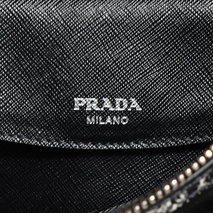 Prada Tessuto Nylon Saffiano Tartan Print Satchel Bianco Dis Tartan 6 of 9
