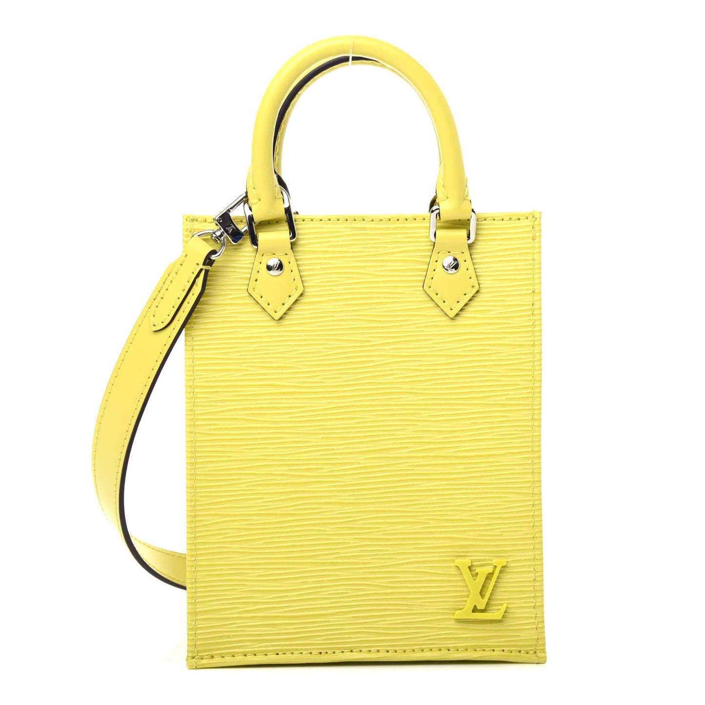 Epi Petit Sac Plat Yellow Citron