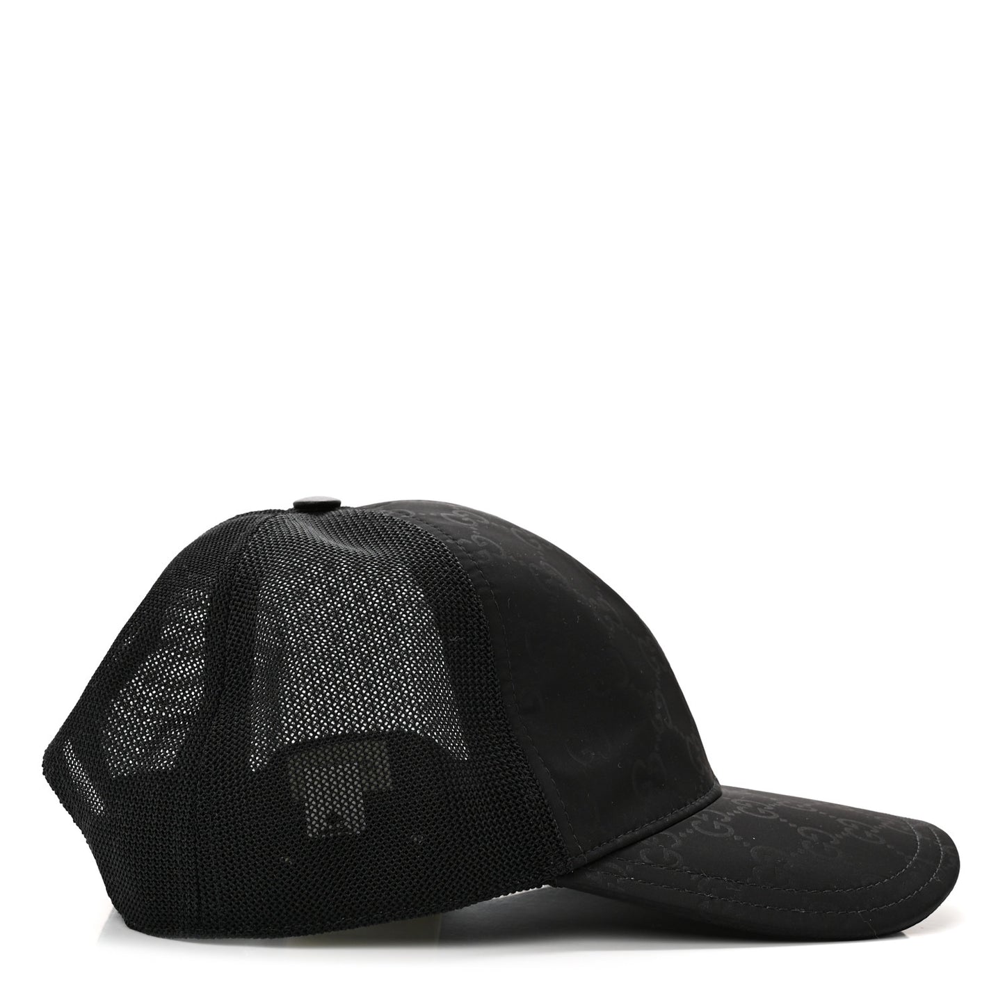 Nylon Monogram Baseball Hat L Black