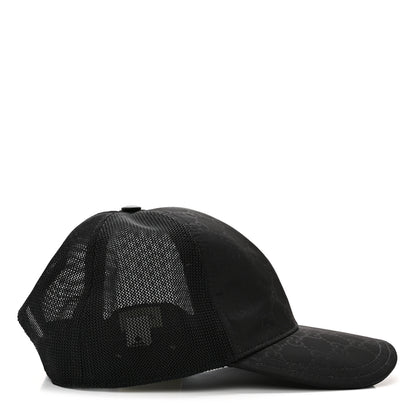 Gucci Nylon Monogram Baseball Hat L Black 5 of 12