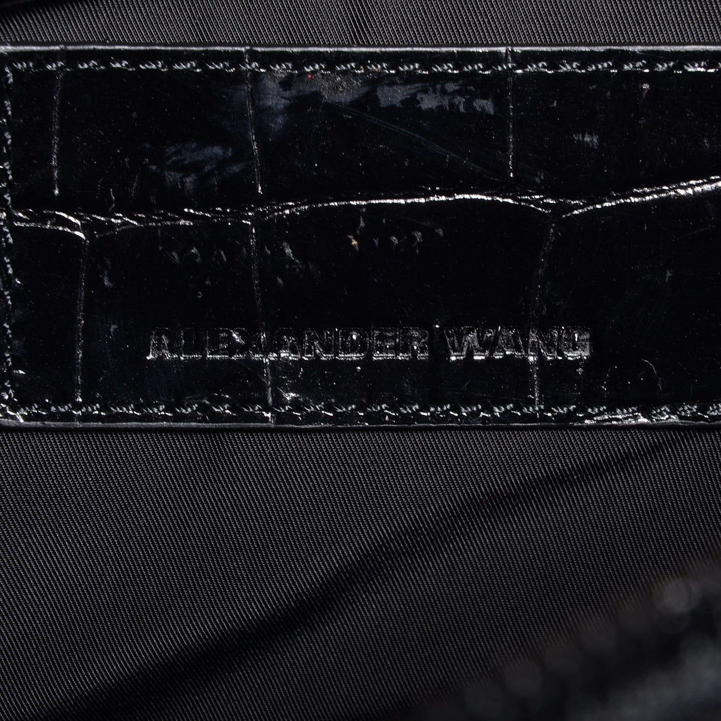 Croc Stamped Neoprene Pelican Black