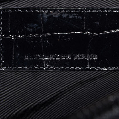 Alexander Wang Croc Stamped Neoprene Pelican Black 6 of 7