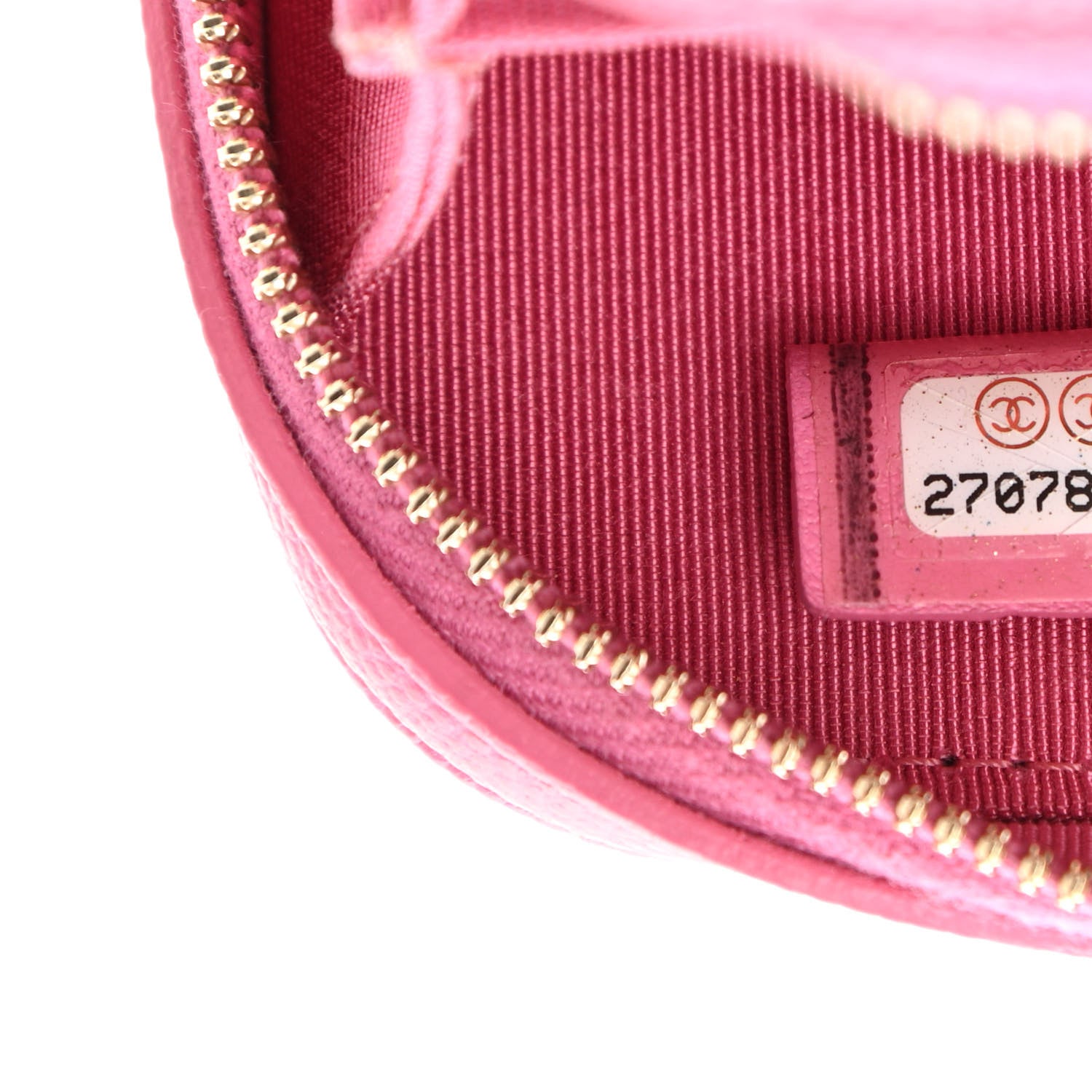 Chanel Caviar Quilted Phone Holder Wallet On Chain WOC Pink 9 of 11