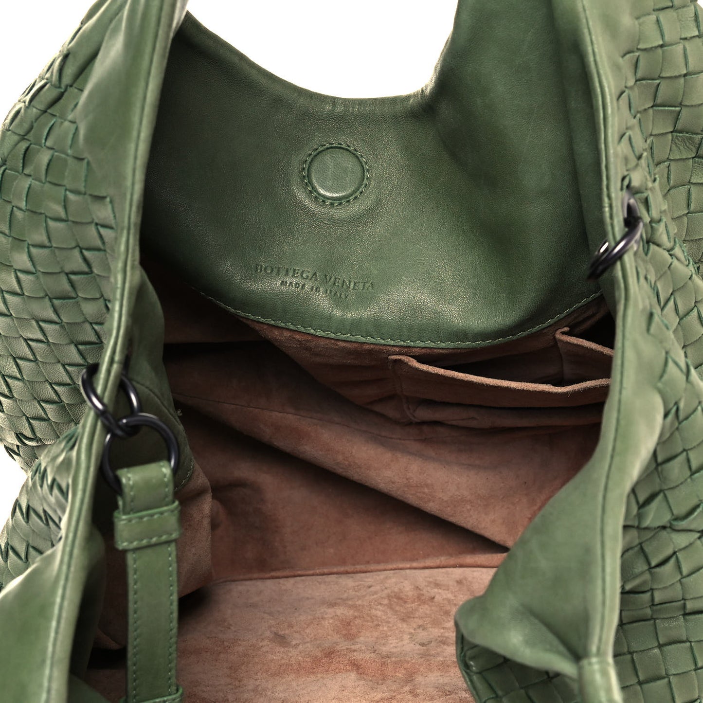 Nappa Intrecciato Medium Campana Moss