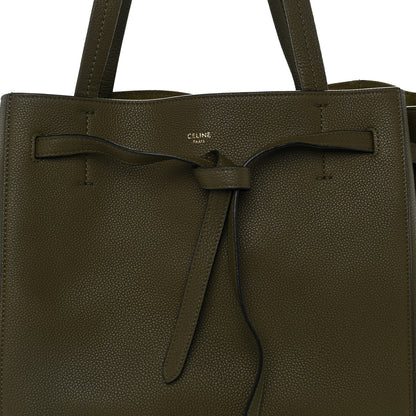 Celine Soft Grained Calfskin Small Belt Cabas Phantom Khaki 8 of 10