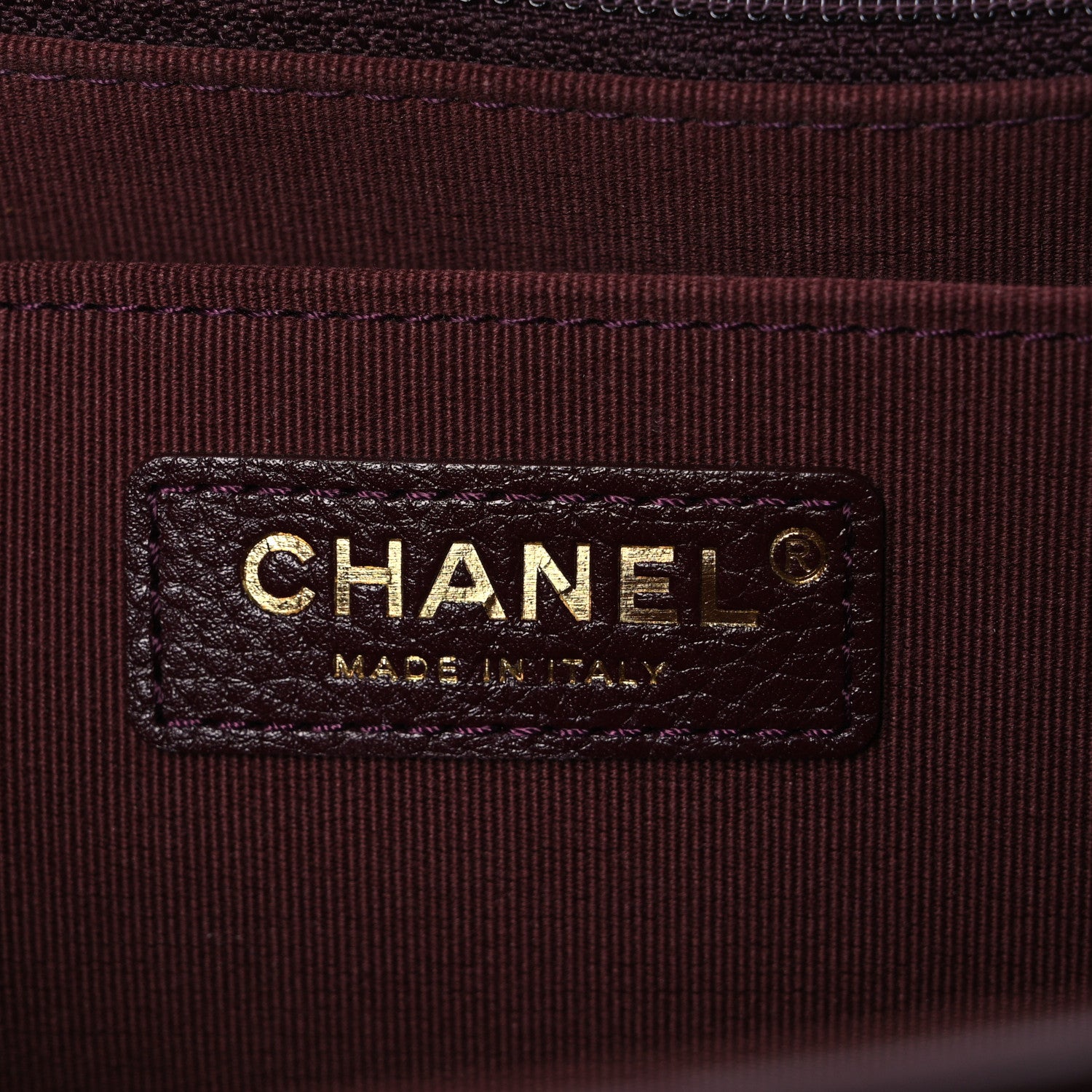 Chanel Grained Calfskin Quilted XXL Travel Flap Bag Burgundy 6 of 10