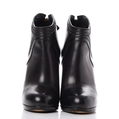 Gucci Calfskin Diane Ankle Zip Boot 4.5 Nero Black 2 of 12