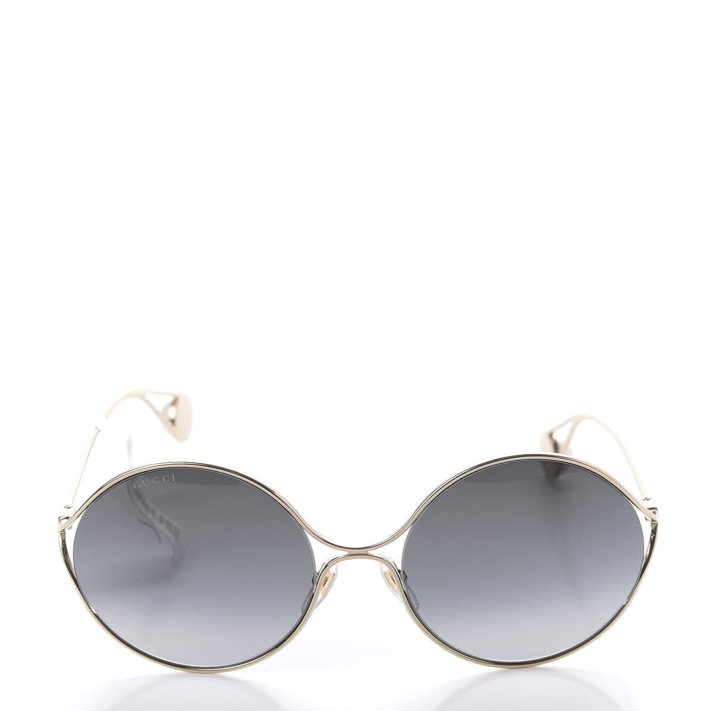 Round Pearl Tip Sunglasses GG0253S Gold