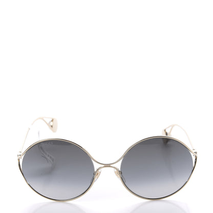 Gucci Round Pearl Tip Sunglasses GG0253S Gold 2 of 8
