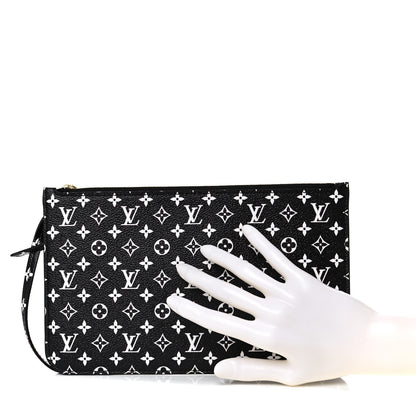 Louis Vuitton Monogram Giant Jungle Neverfull MM GM Pochette Black 2 of 7