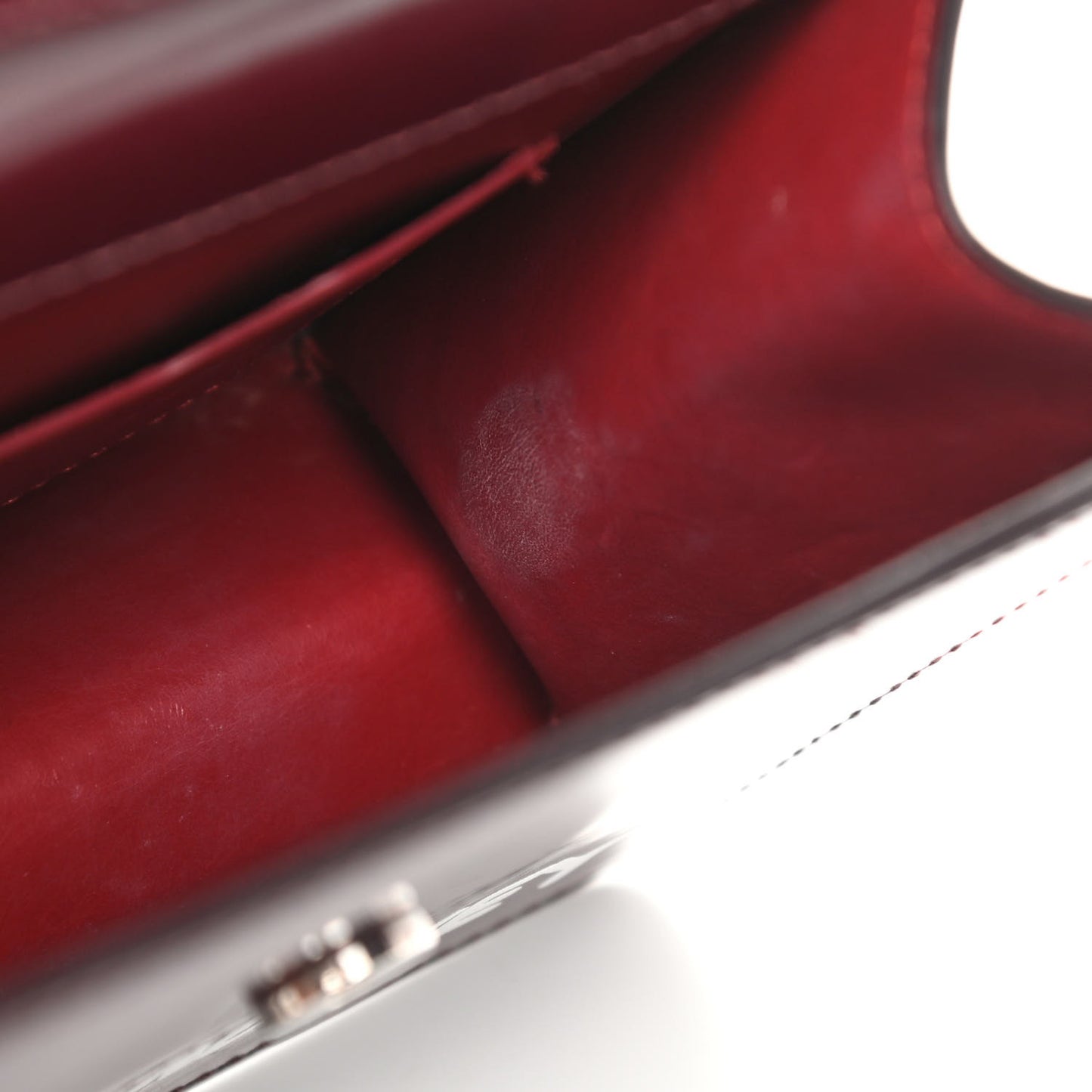 Calfskin Jitney 0.7 Rent Money Crossbody Bag Burgundy