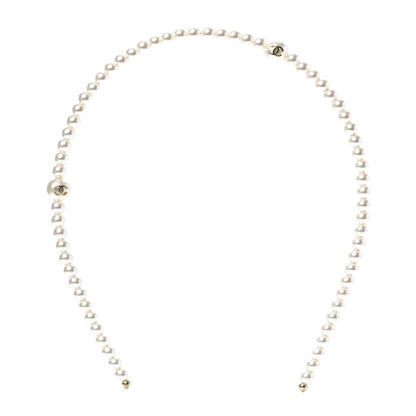 Chanel Pearl CC Headband Ivory 1 of 3