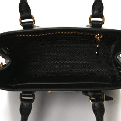Prada Saffiano Lux Micro Galleria Shoulder Bag Black 5 of 12
