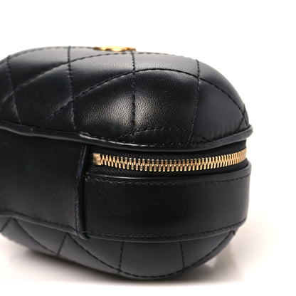Chanel Lambskin Quilted CC Bubble Vanity Case With Chain Black 9 of 10