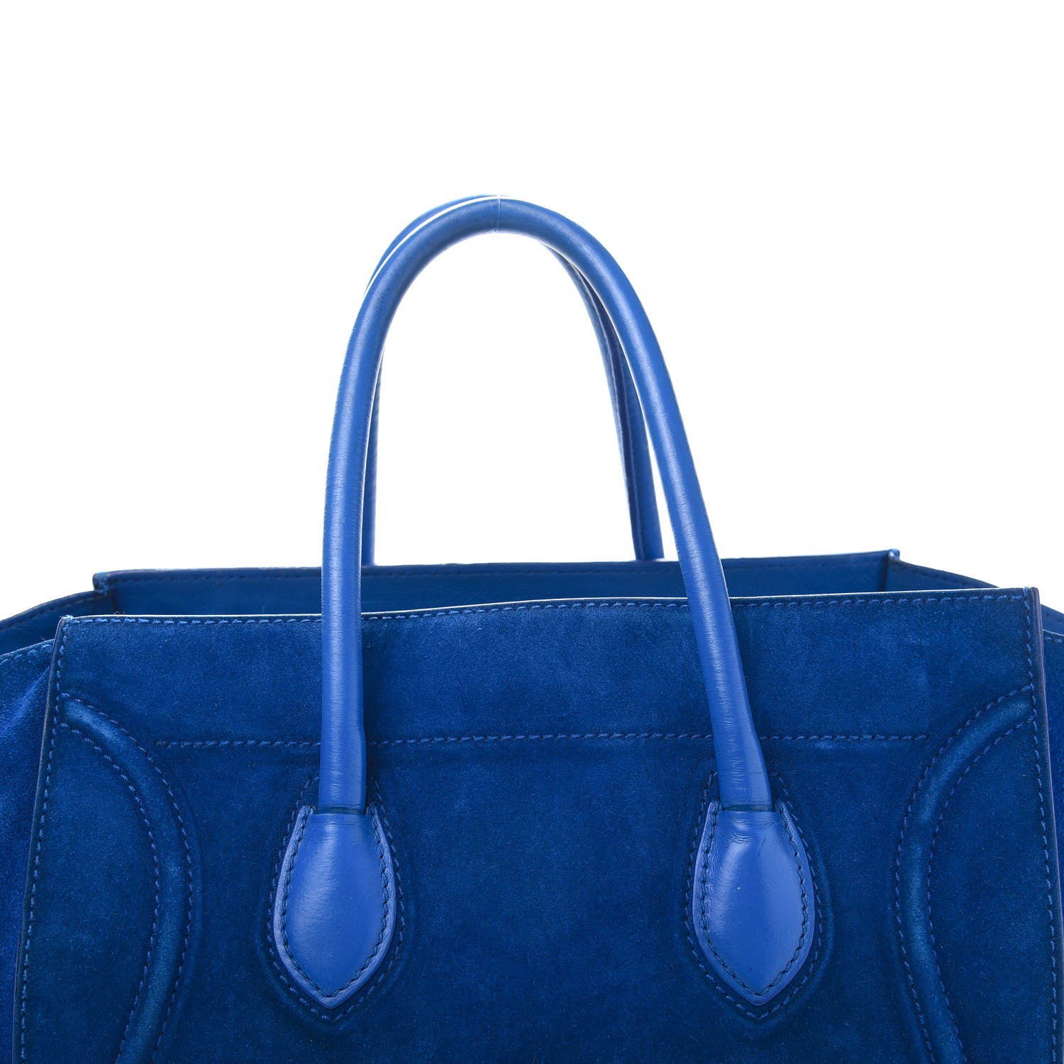 Celine Suede Medium Phantom Luggage Royal Blue 16 of 19