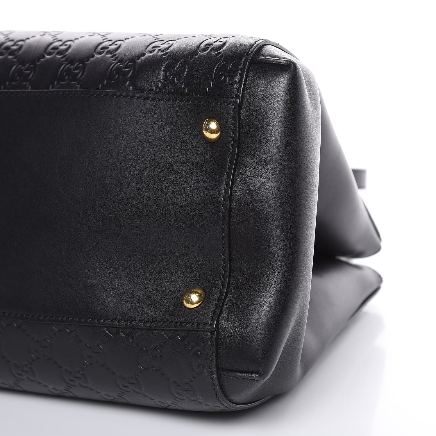 Gucci Soft Guccissima Signature Top Handle Tote Bag Black 9 of 14