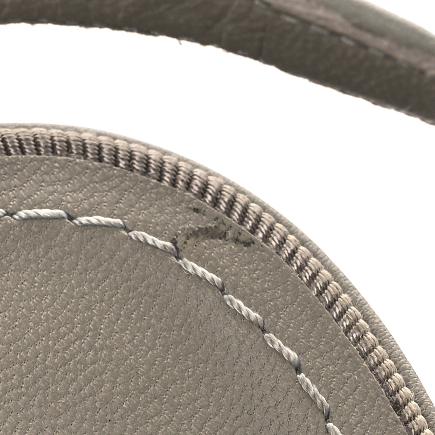 Lambskin Grosgrain Bow CC Sandals 36.5 Gris