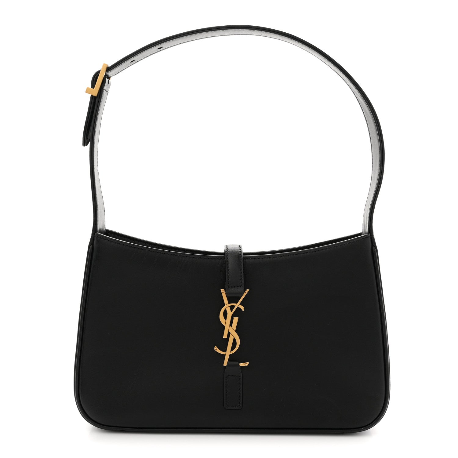 Saint Laurent Smooth Calfskin Le 5 A 7 Hobo Black 1 of 12