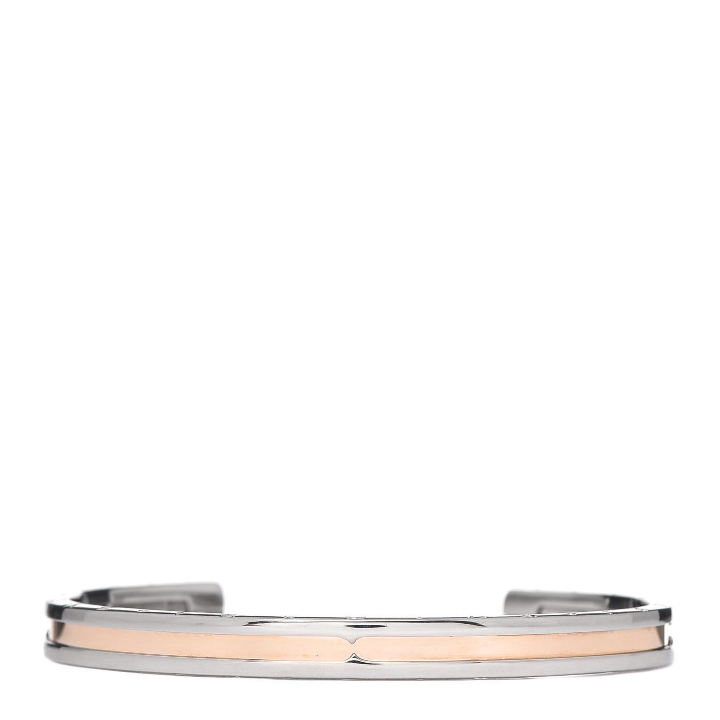18K Rose Gold Stainless Steel B.Zero1 Cuff Bracelet SM