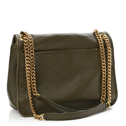 Saint Laurent Lambskin Matelasse Monogram Medium Niki Chain Satchel Seaweed 3 of 10