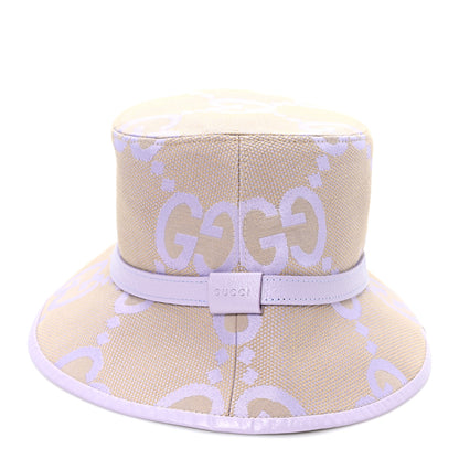 Gucci Monogram Jumbo GG Mosteria Bucket Hat L Beige Lapis 3 of 10