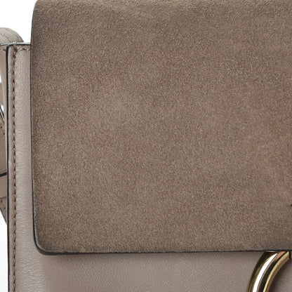 Chloe Suede Calfskin Small Faye Shoulder Bag Motty Grey 13 of 13