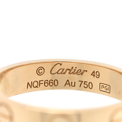 Cartier 18K Yellow Gold 3.5mm LOVE Wedding Band Ring 49 4.75 4 of 5