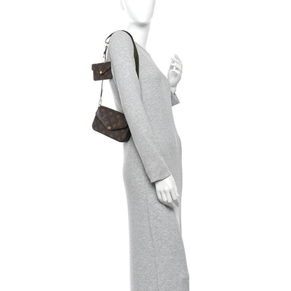 Louis Vuitton Monogram Felicie Strap & Go Kaki 2 of 11